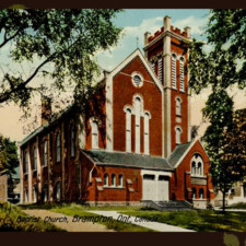 Picture 59 – Baptist Church, Brampton. Image from Frost Postcard Collection. Used with permission of Region of Peel Archives