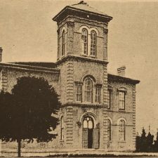 Picture 23 - Brampton's first high school. Destroyed by fire in 1917. From A History of Peel County.
