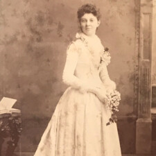 Picture 21 - Frances Perry Roberts (Mary Brady Stephens) on her wedding day 1889. Image provided by Lynne Golding