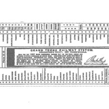 Picture 54 – Grand Trunk Railway Ticket, 1906. Image provided by Lynne Golding