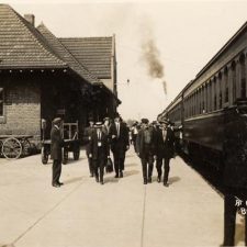 Picture 30 - Grand Trunk Station, Brampton. Image from the Frost Postcard Collection. Used with permission of Region of Peel Archives